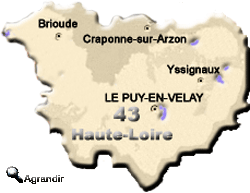 Préfectures & Chefs-lieux du Département de la Haute-Loire dans la Région Auvergne