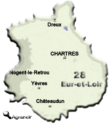 Préfectures & Chefs-lieux du Département de l´Eure-et-Loir dans la Région Centre