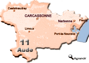 Préfecture & Chefs-lieux du Département de l´Aude dans la Région du Languedoc-Roussillon