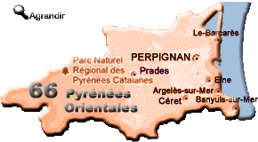 Préfectures & Chefs-lieux du Département des Pyrénées-Orientales dans la Région Languedoc-Roussillon