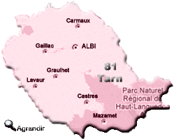 Préfectures & Chefs-lieux du Département du Tarn de la Région Midi-Pyrénées