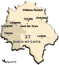 Préfectures & Chefs-lieux du Département de l´Indre-et-Loire dans la Région Centre