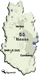 Préfectures & Chefs-lieux du Département de la Meuse sans la Région Lorraine