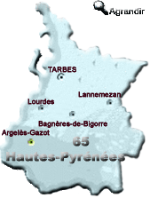 Préfectures & Chefs-lieux du Département des Hautes-Pyrénées dans la Région Midi-Pyrénées