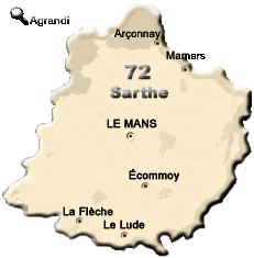 Préfectures & Chefs-lieux du Département de la Sarthe dans la Région du Pays-de-la-Loire